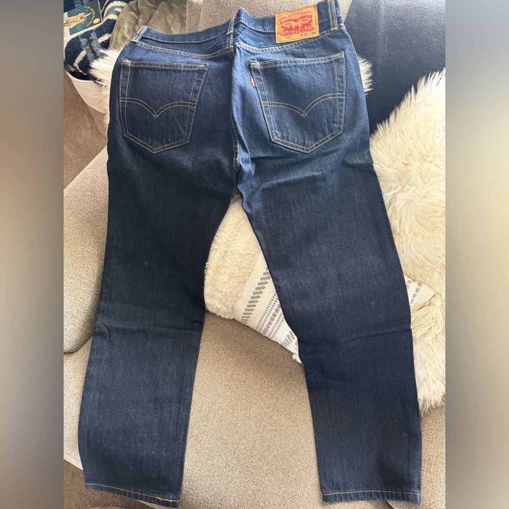 Levi’s Men's 505 Blue Jeans - Picture 2 of 3